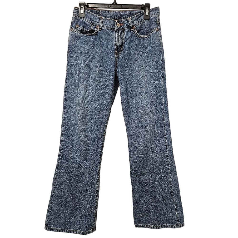Lucky Brand Jeans Womens 8/29 Blue 236 Peanut Pant Lower Rise Flare Short Inseam